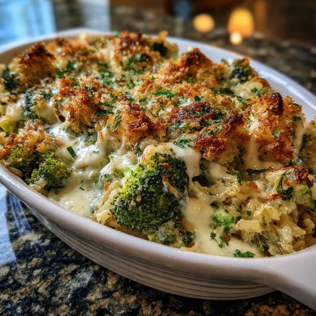 Sunday Baked Creamy Broccoli Rice
