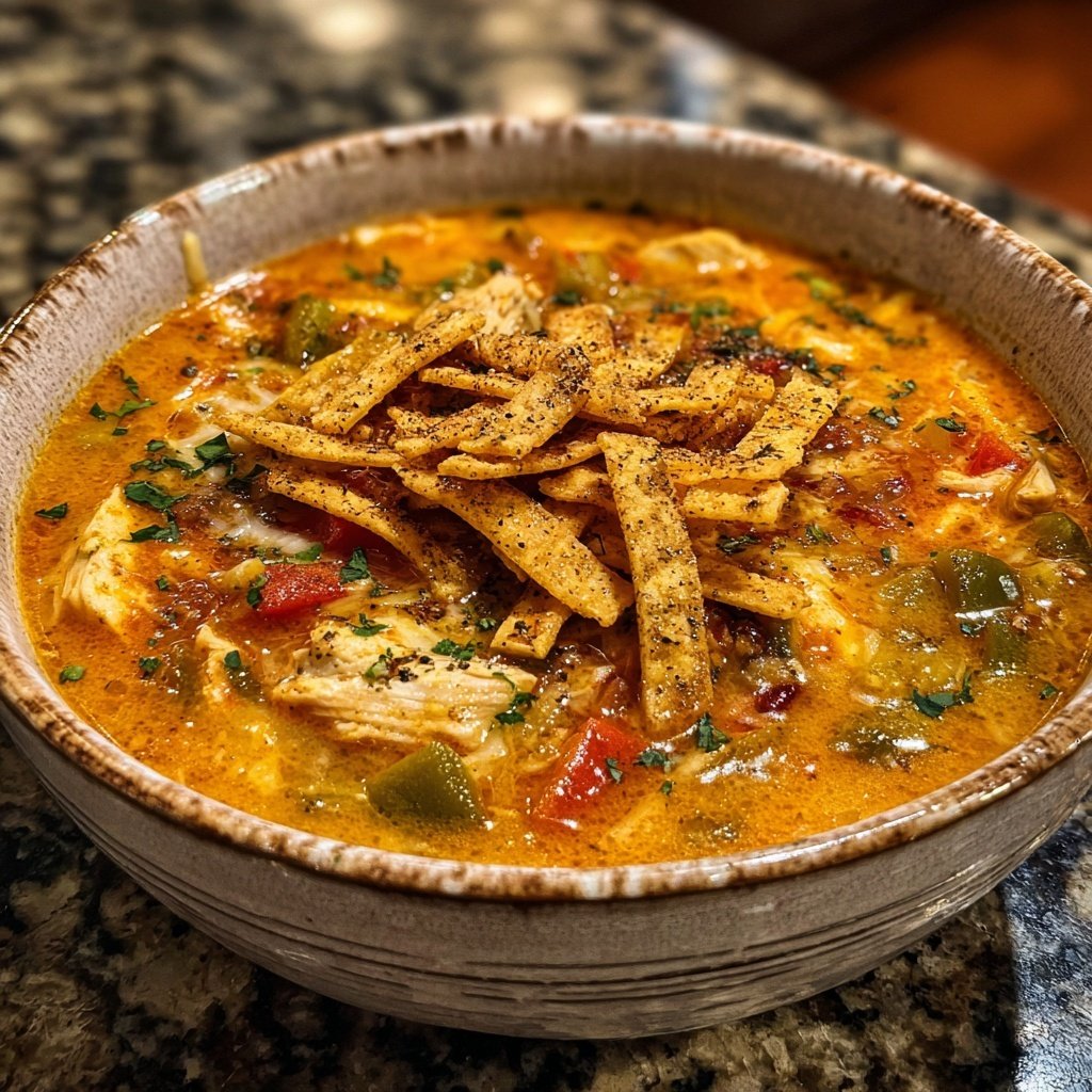Creamy Chicken Tortilla Soup