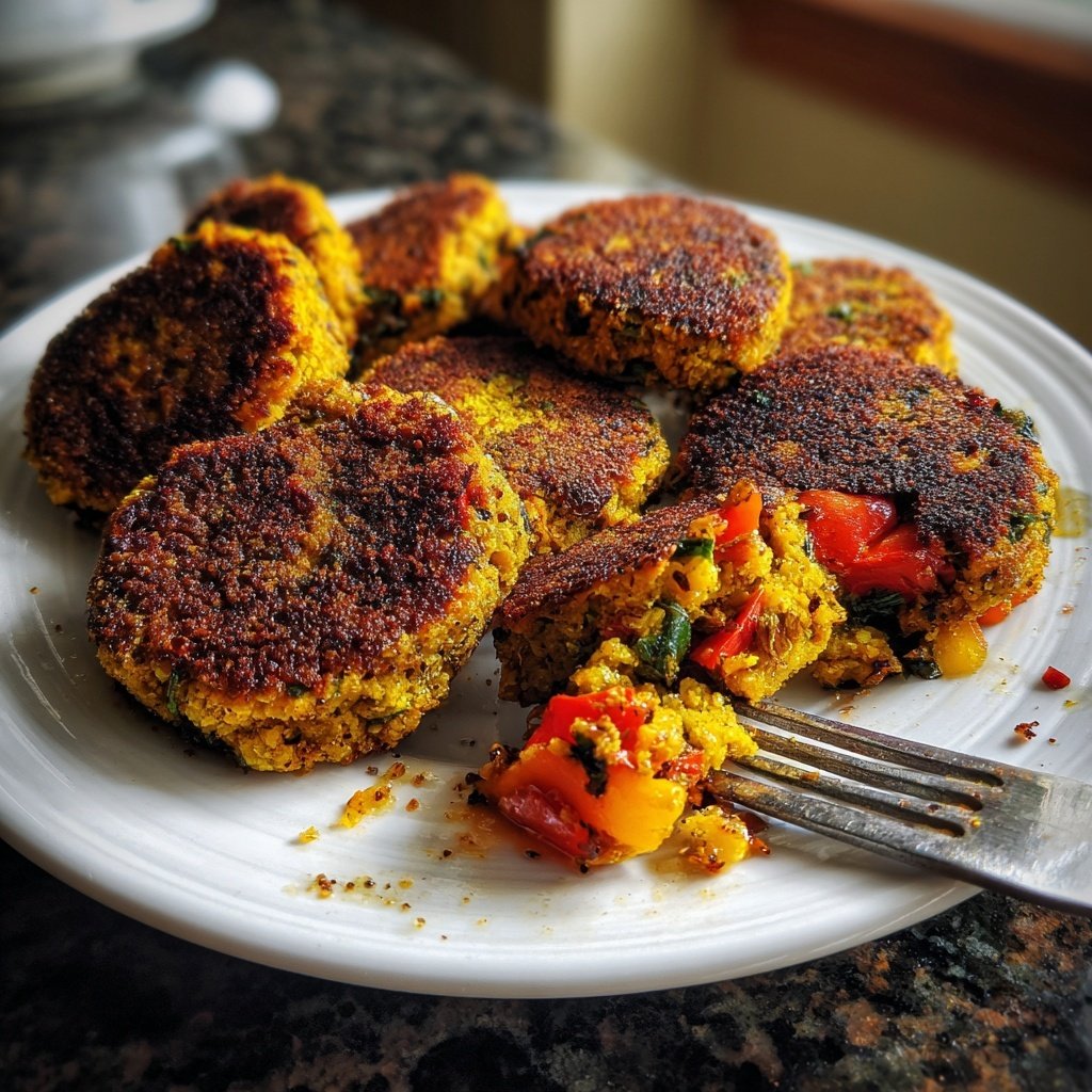 Baked Veggie Chickpea Patties