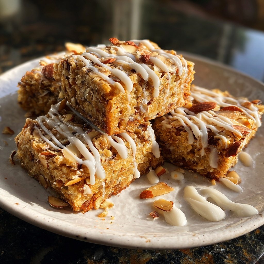 Vanilla Almond Breakfast Squares