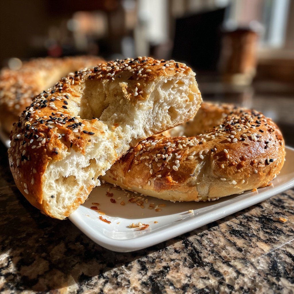 Greek Yogurt Bagels Baked