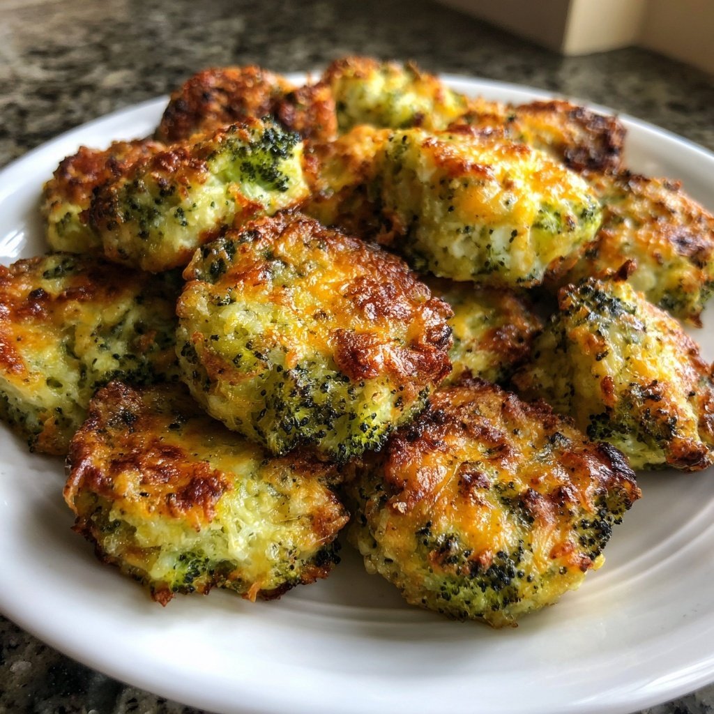Super Bowl Party Food Cheesy Broccoli Bites