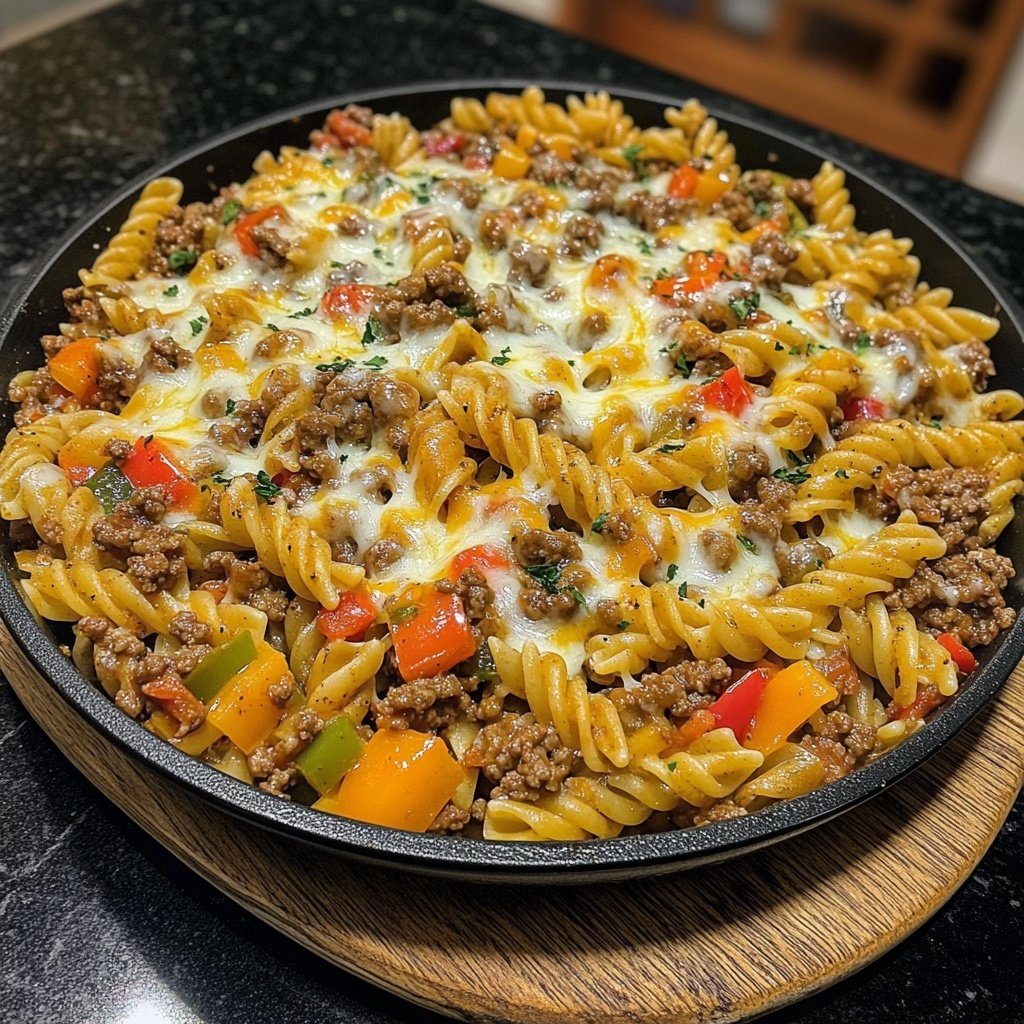 Ground Beef Pasta Skillet