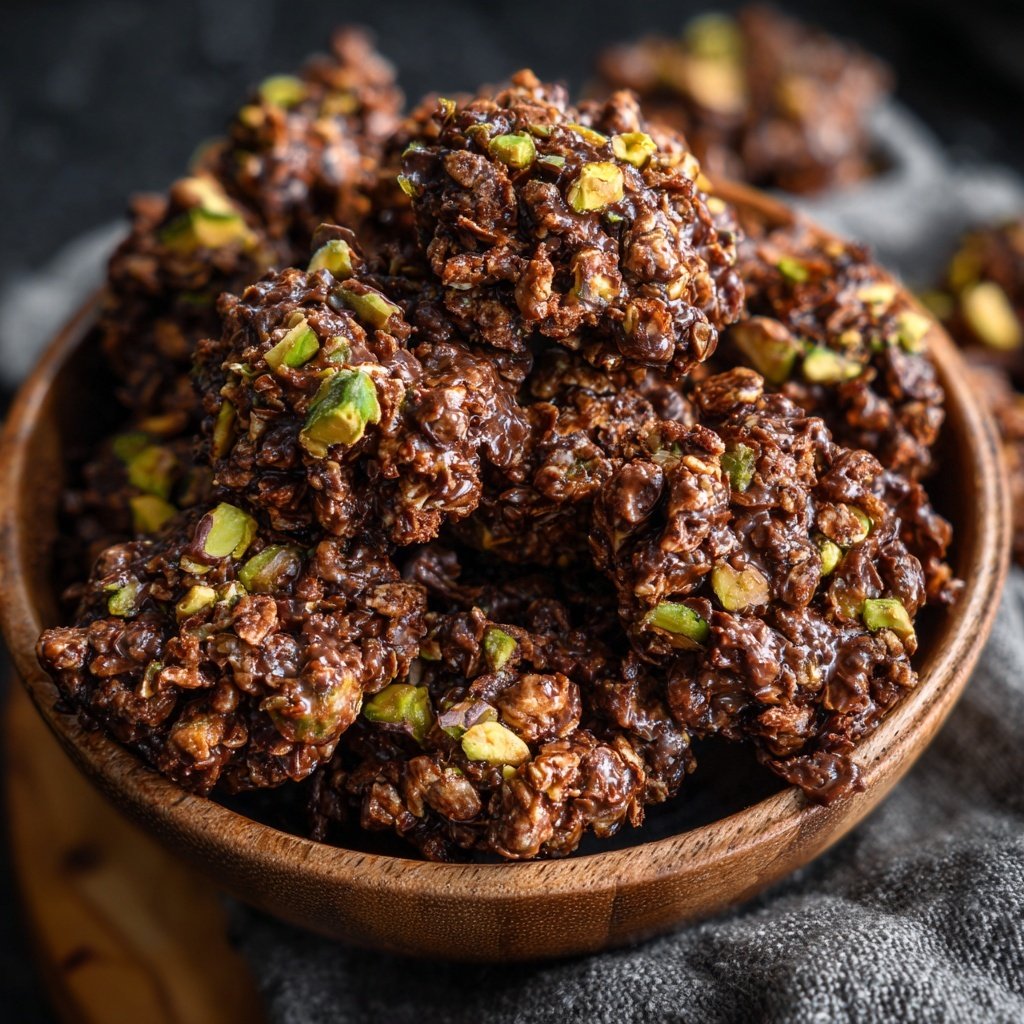 Chocolate Pistachio Snack Clusters