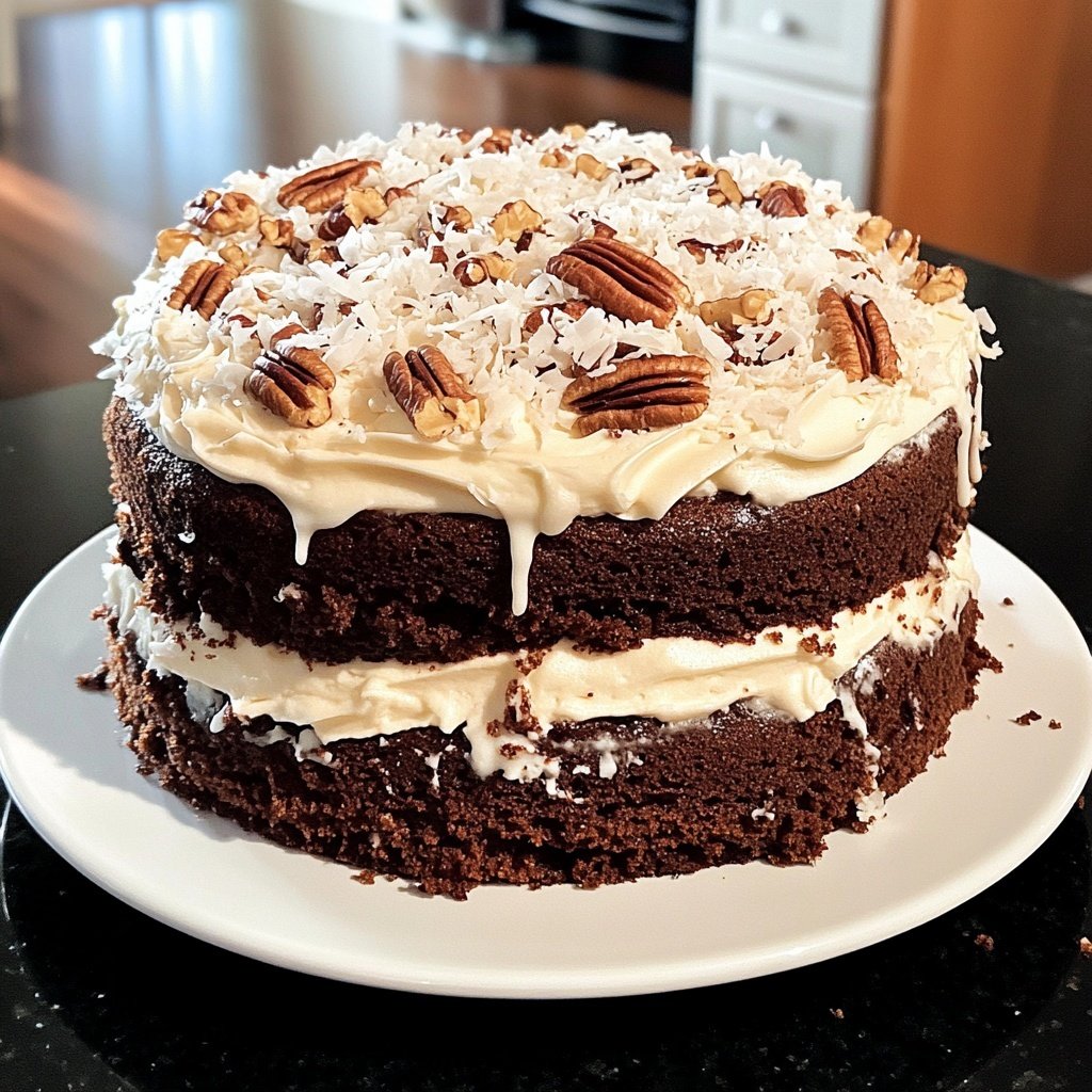 White German Chocolate Cake